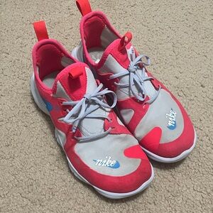 Nike Kids Pink and White Sneakers